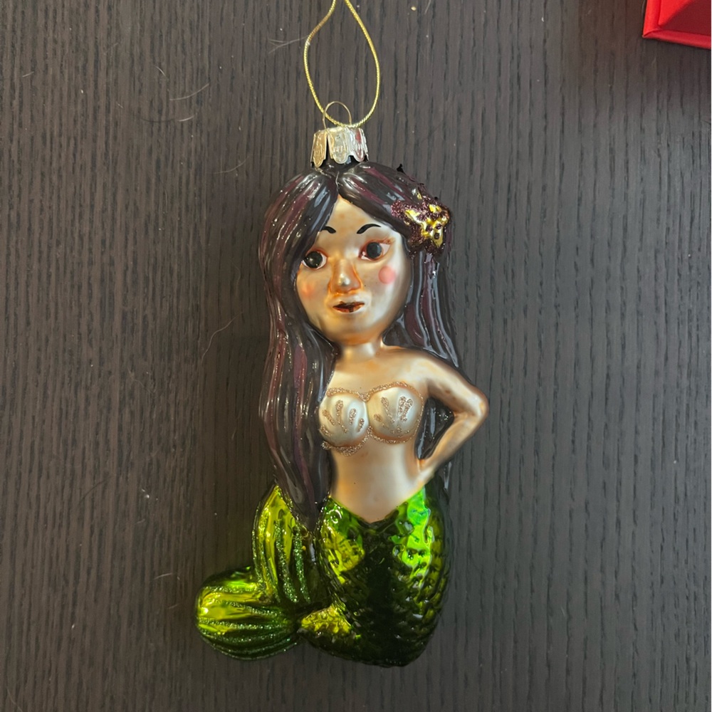 Mermaid Holiday Ornament - Multicolor
